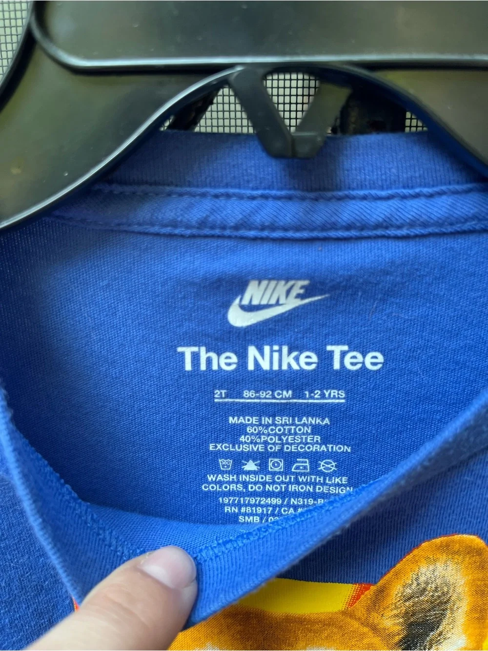 Nike Blue Stay Spicy Shiba Inu Graphic Tee